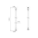 Душевой комплект Vincea VSFW-432T1GM встраиваемый, термостатический, 3 режима, вороненая сталь