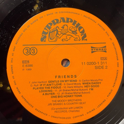 Винтажная виниловая пластинка LP The Moody Brothers With Jiri Brabec and Country Beat Friends (Чехословакия 1989)