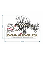 Наклейка MAXIMUS "РЫБА" NEW 150*98