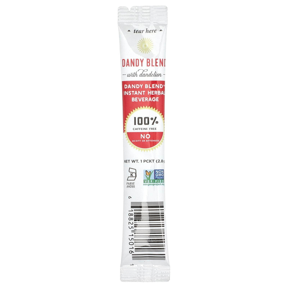 Dandy Blend, Instant Herbal Beverage With Dandelion (Быстрорастворимый травяной напиток с одуванчиком), без кофеина, 25 одноразовых пакетиков