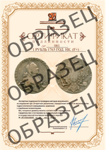 1 рубль 1763 СПБ-НК (F+)