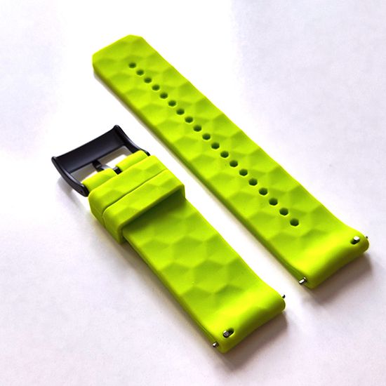 Ремешок Ranger 24 мм для Suunto 9 Baro, Suunto 7, Suunto Spartan Sport силиконовый быстросъемный (Лайм)