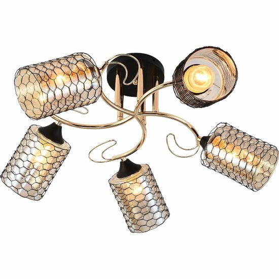 Люстра потолочная Reluce E27 01309-0.3-05 BK+FGD