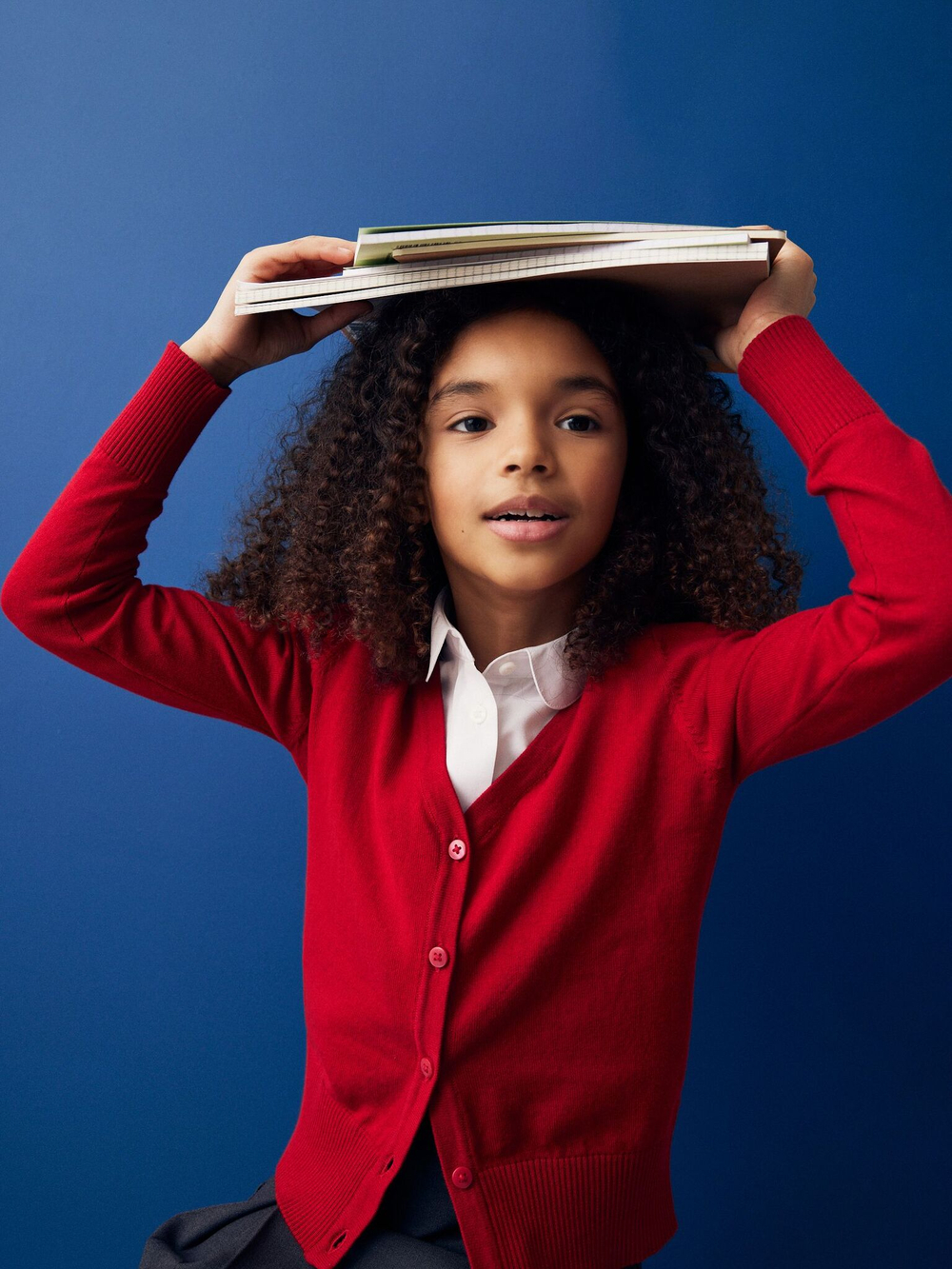 Кардиган школьный для девочки Next 114-415, Красный