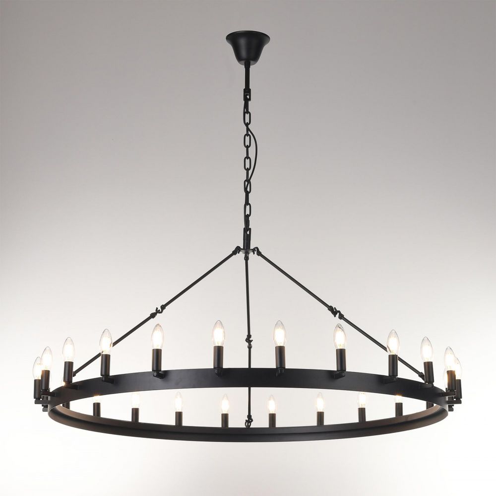 Citilux Смитсон CL470124 Люстра замковая подвесная Чёрная