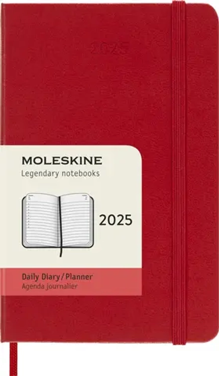 Ежедневник Moleskine (DHF212DC2) Classic Pocket 90x140мм 400стр. красный