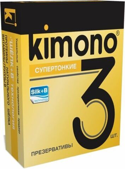 Супертонкие презервативы KIMONO - 3 шт.