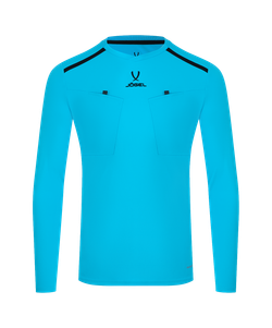 Футболка судейская с длинным рукавом DIVISION PerFormDRY Referee LS Tee, голубой