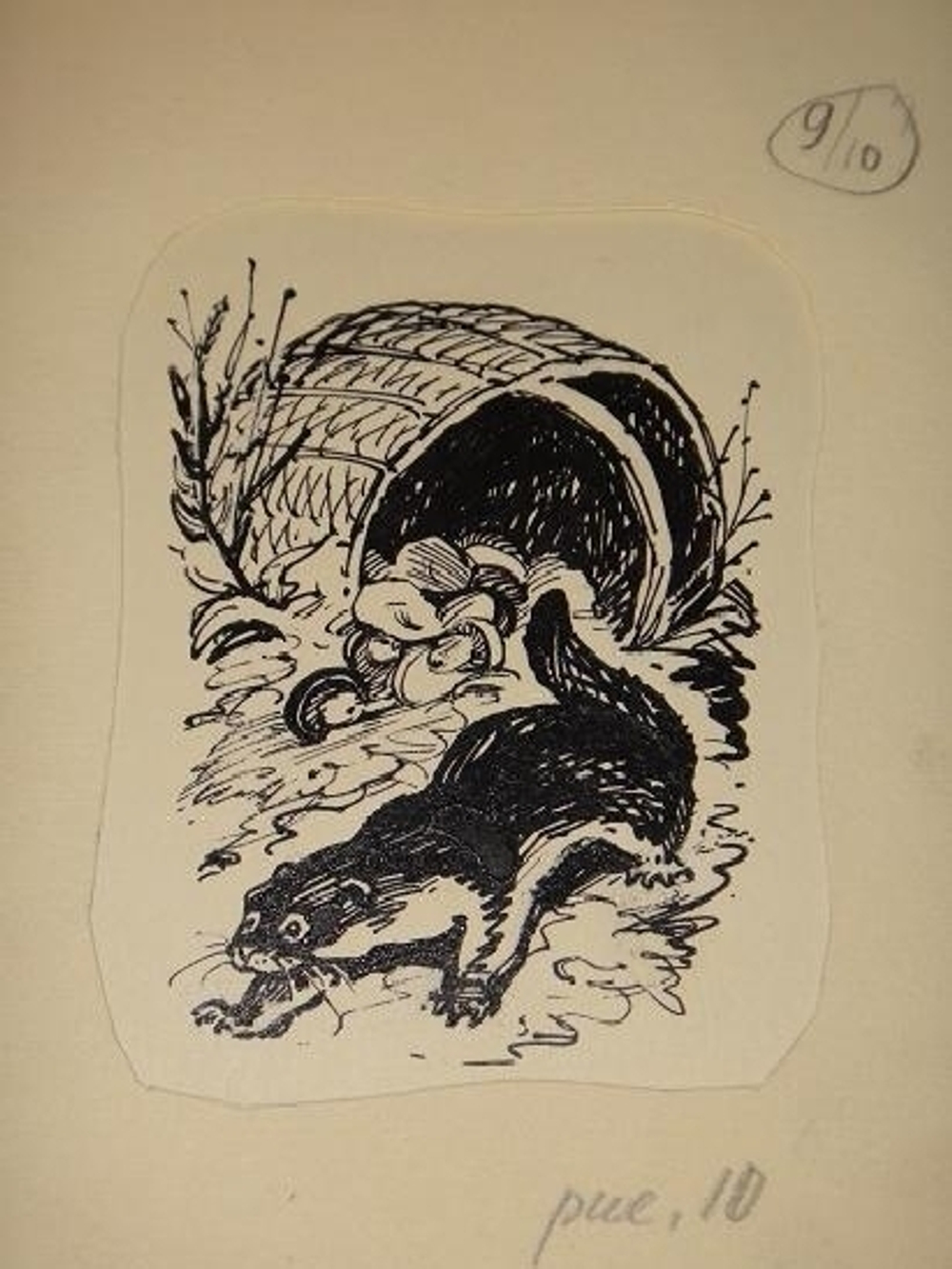 "Тринадцать оригинальных подлинных рисунков художников И.Година и В.Фролова. К книге Веры Чаплиной Орлик". 1954г.