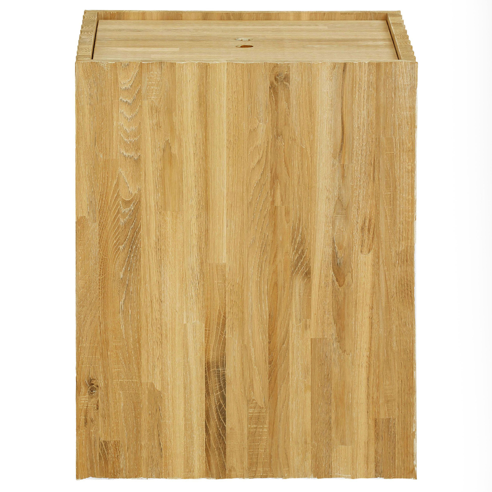 Журнальный столик, 45х45х55, Розенбург, из массива дуба, с местом для хранения, прикроватный, для гостиной, MAKOSA