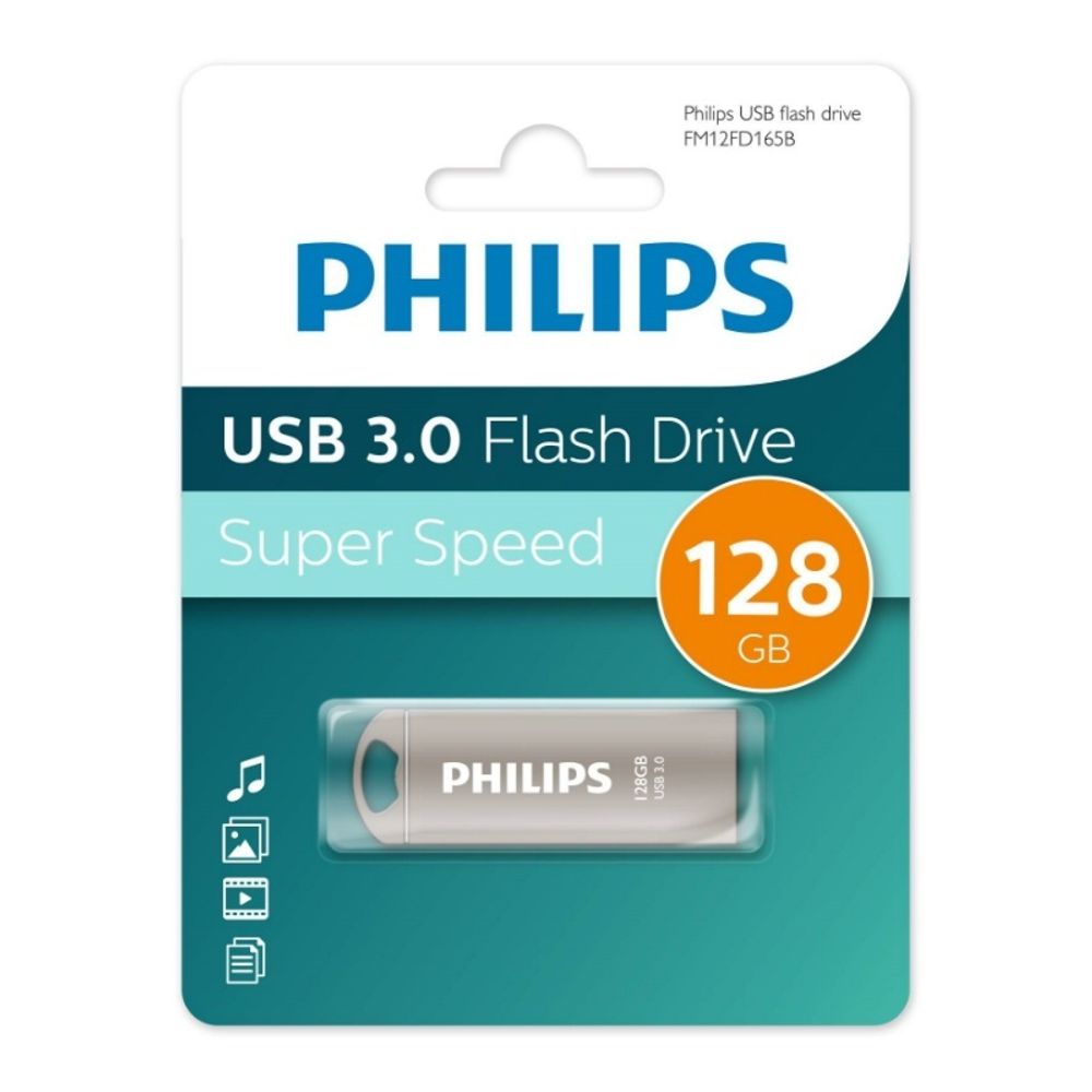 Флеш накопитель 128GB PHILIPS IRON 3.0 128GB, USB 3.0
