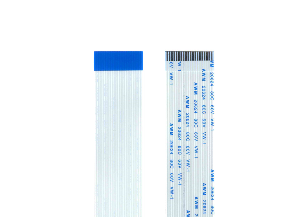 Шлейф 20 pin, 120 см, шаг 1 мм FFC, прямой А