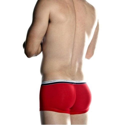 Мужские трусы боксеры красные Andrew Christian V Slim Holiday Boxer Red 13256