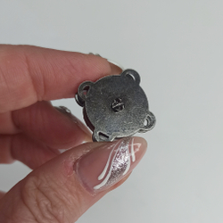 Кнопка пришивная 16 Черный никель