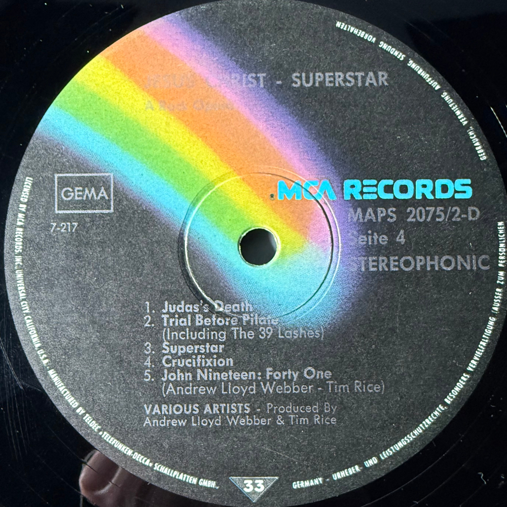 Виниловая пластинка Jesus Christ Superstar 2LP