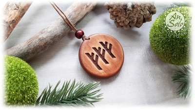 Оберег "Тройное феху" из кедра