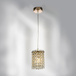 795312 Подвес CRISTALLO 1х40W G9 ЗОЛОТО