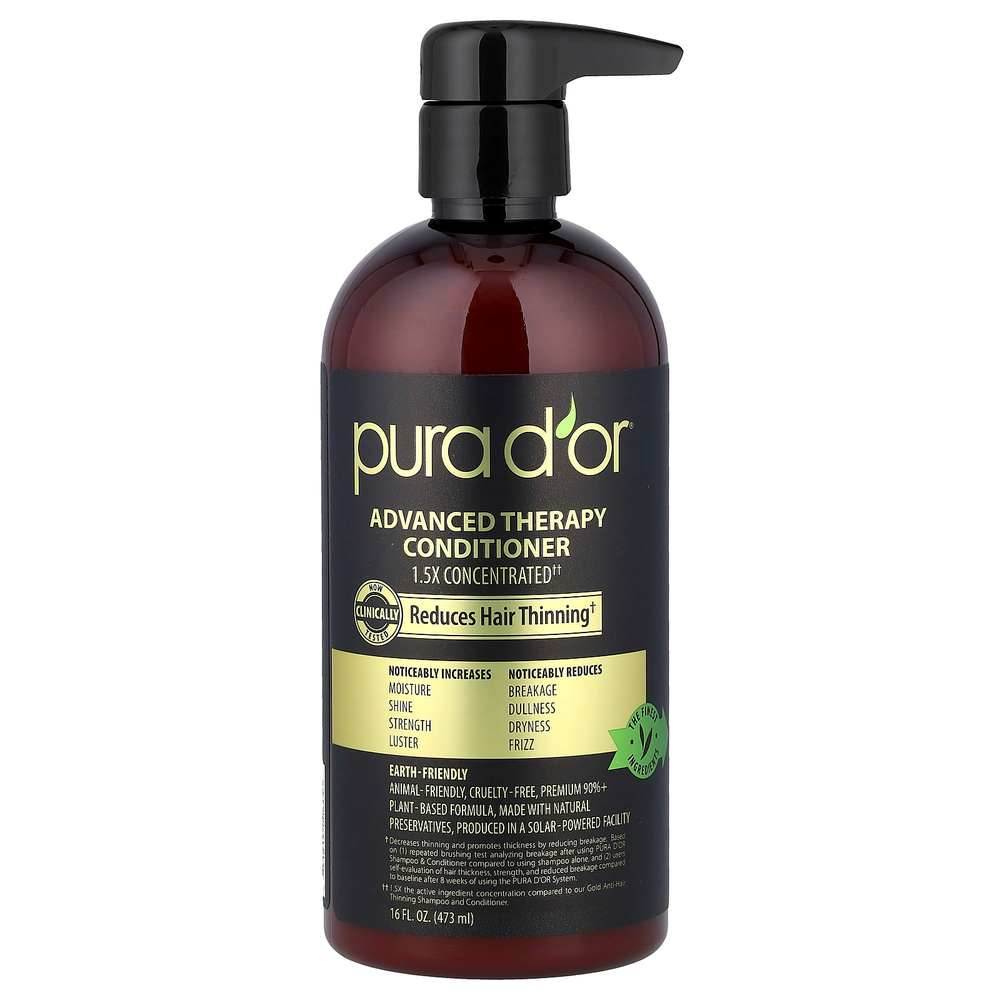 Pura D'or, Advanced Therapy, кондиционер, 473 мл (16 жидк. Унций)