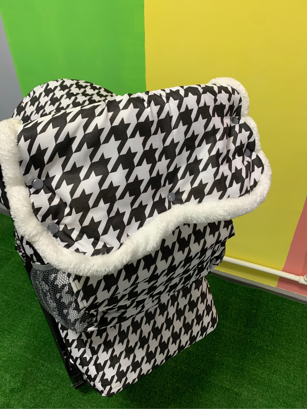 Коляска комбинированная «Ника Детям 7-5» принт: гусиная лапка (арт. НД7-5/1)