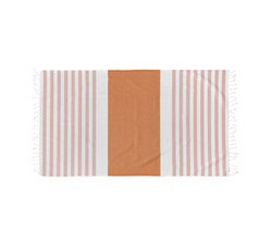 Пляжное полотенце LITTORAL CANNELLE 100 х 180, хлопок 100%, с оборотной стороны махра, 320 г/м 2 Blanc des Vosges Разноцветный