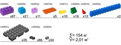 Набор GigoBloks Outdoor 15" S - 315x252 см