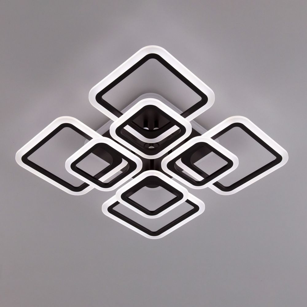 Citilux Марсель Смарт CL232A185E RGB Умная люстра Чёрная