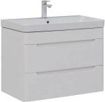 Тумба с раковиной Aquanet София 274002 80 белый глянец