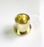 Кронштейн Ост боковой торцевой закрытый d25 мм, цвет латунь