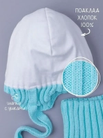 Шапка для девочки осенняя и снуд вязаные
