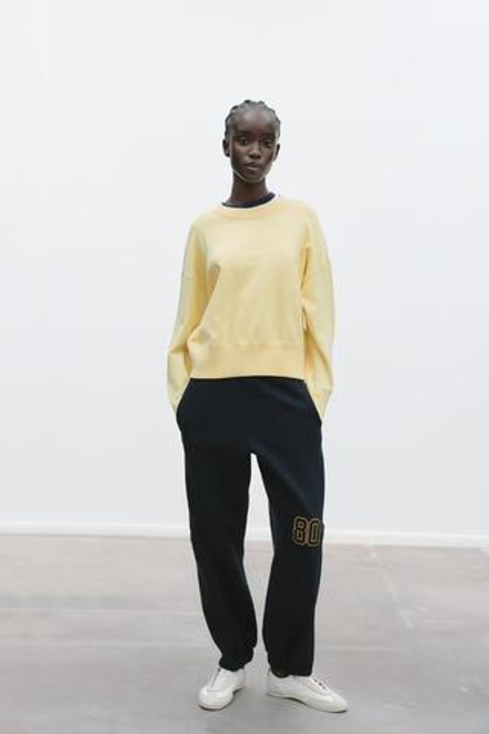 ZARA ОДНОТОННАЯ ТОЛСТОВКА, ЖЕЛТЫЙ