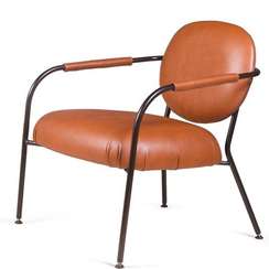 Лаунж-кресло Ego, коричневая экокожа