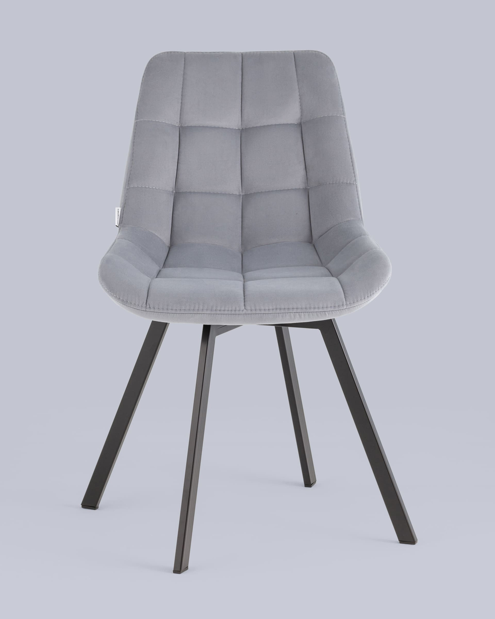 Стул вращающийся Флекс велюр велютто серый