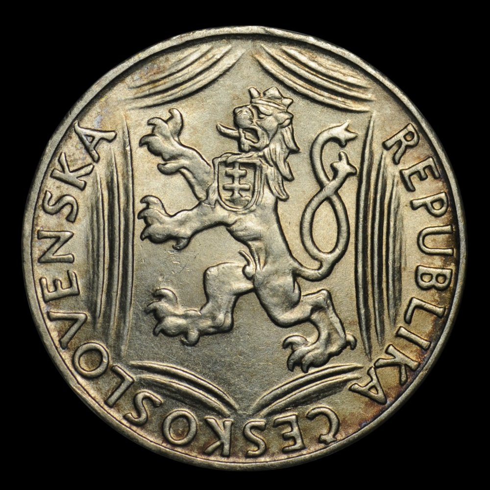 Юбилейные 100 крон 1948 г. Чехословакия серебро