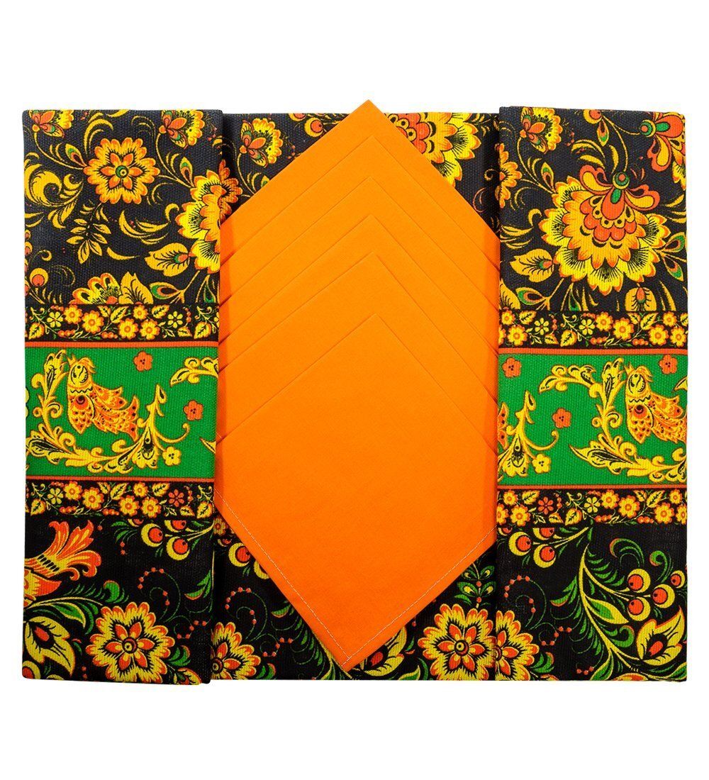 ТК-541 Скатерть с салфетками (рогожка)