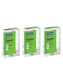 Набор Скрепок 28мм 100штук (3 штуки)