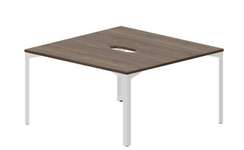 Составной стол на 2 рабочих места 138х136,6х75см (2 эргономичных выреза)