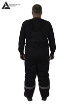 Костюм мужской зимний «СЕВЕРНАЯ ШИРОТА» (куртка+брюки) цв.черный/красный БОЛЬШОЙ РАЗМЕР