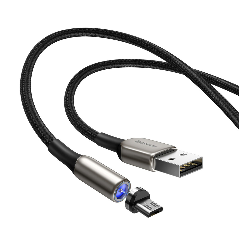 Micro-USB Кабель Baseus Zinc Magnetic Cable USB For Micro 2A 1m - Black