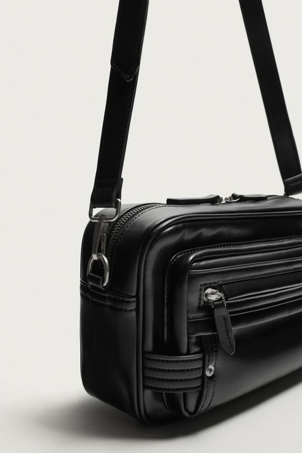 ZARA МЯГКАЯ СУМКА, ЧЕРНЫЙ