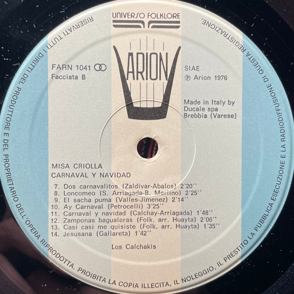 Calchakis – La Misa Criolla Dei Calchakis (Италия 1976г.)
