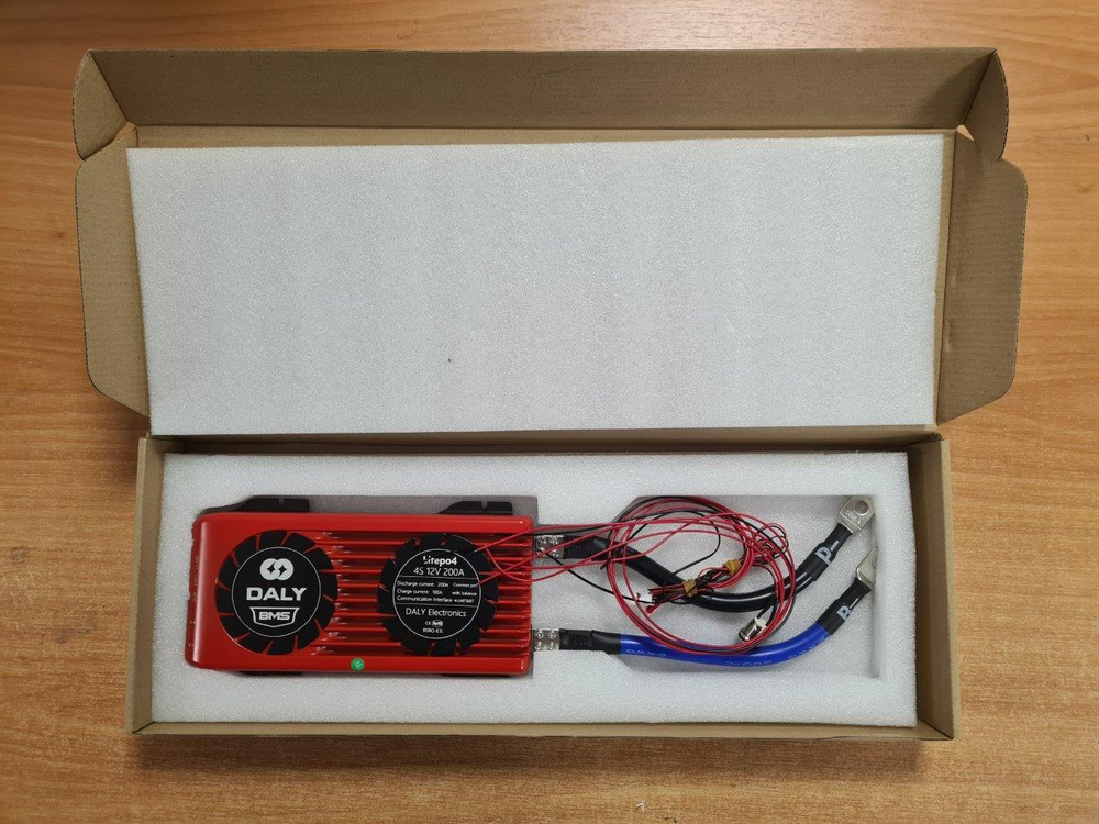 Плата контроля BMS LiFePo4 4S 12V 200A Car starting