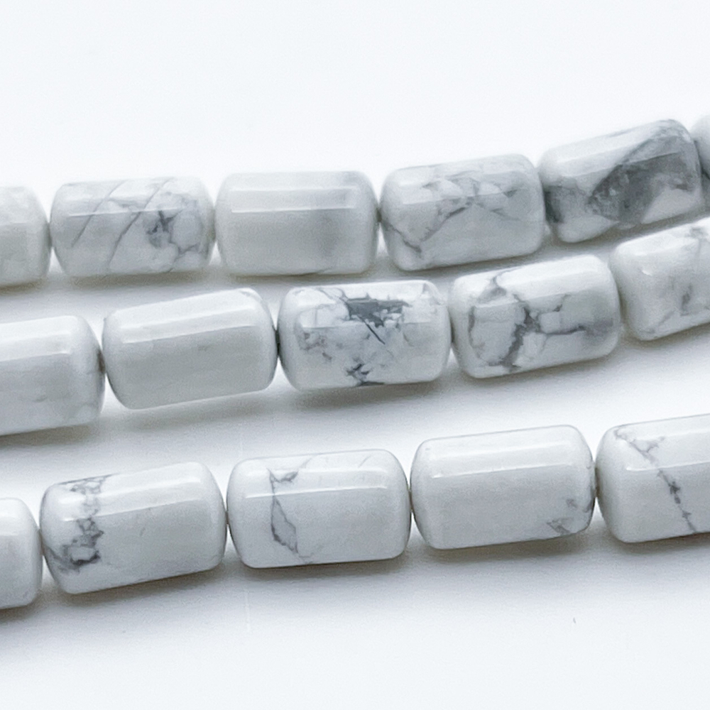 Магнезит, размер около 10,3*6,5 мм, цена за 9 шт (1/4 нити)