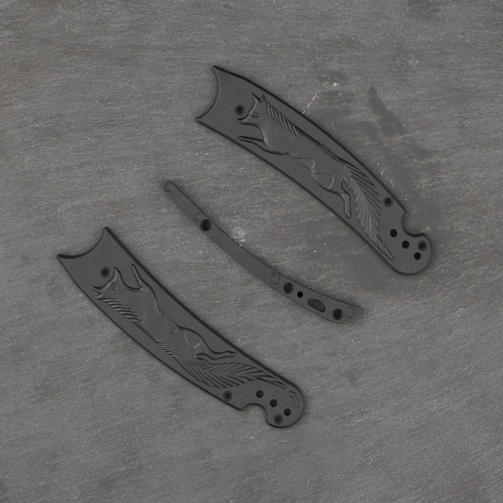 Накладки черные Лисичка