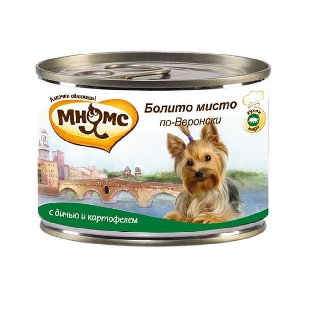 *Мнямс корм для собак Болито мисто по-Веронски, 200 г (дичь с картофелем)  Уценка