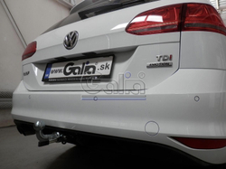Фаркоп оцинкованный Galia V073A для Volkswagen Golf VII универсал 2WD/4WD 2013-(паспорт и сертификат в комплекте)(без электрики)