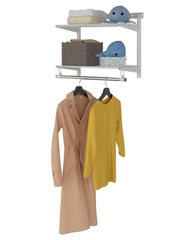 ПРАКТИК Гардеробная система Basic G60S белая, 65x35x52 см