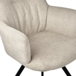 Стул Bradex Home Grant латте шенил на поворотном механизме