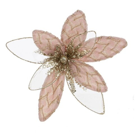 GAEM Цветок искусственный "Пуансеттия", L15 W5 H15 см