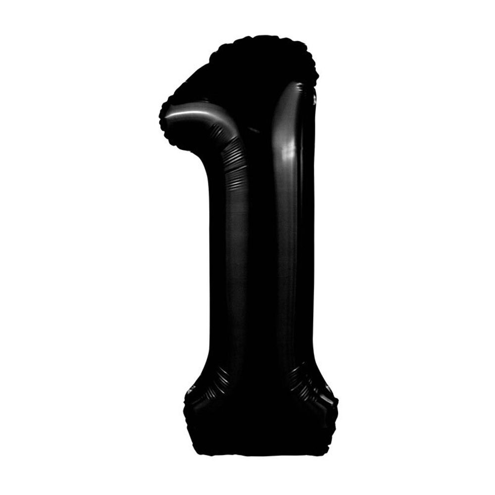 Цифра 1 черный блеск 40&quot; Agura