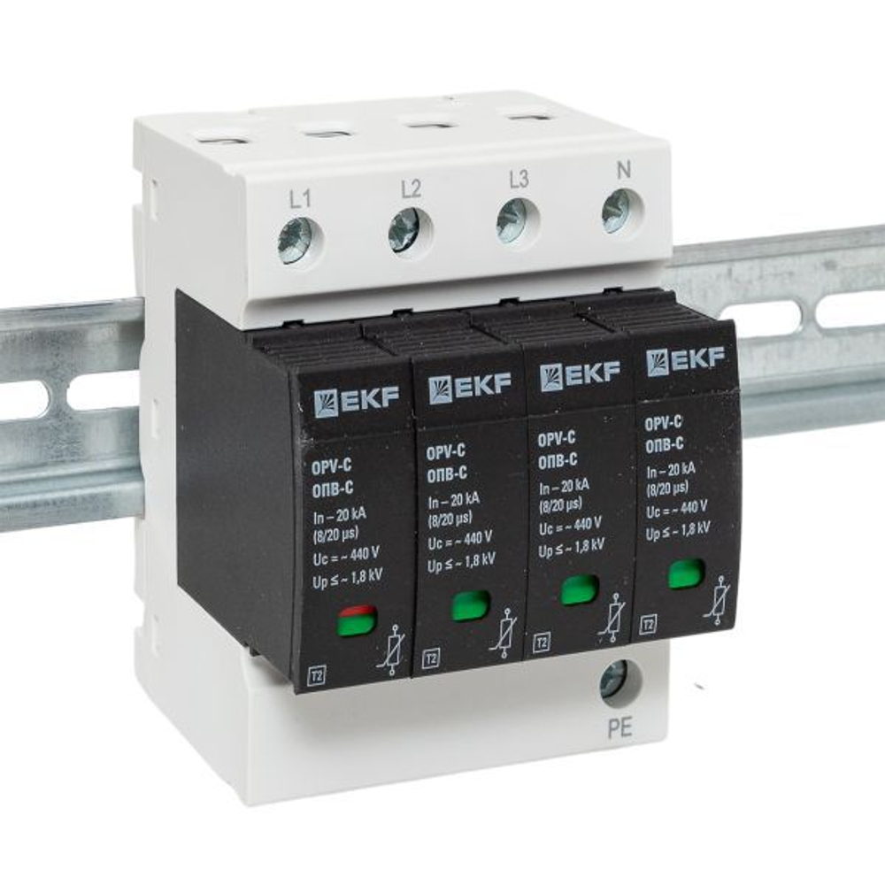 Ограничитель перенапряжения имп. ОПВ-C4 EKF opv-c4